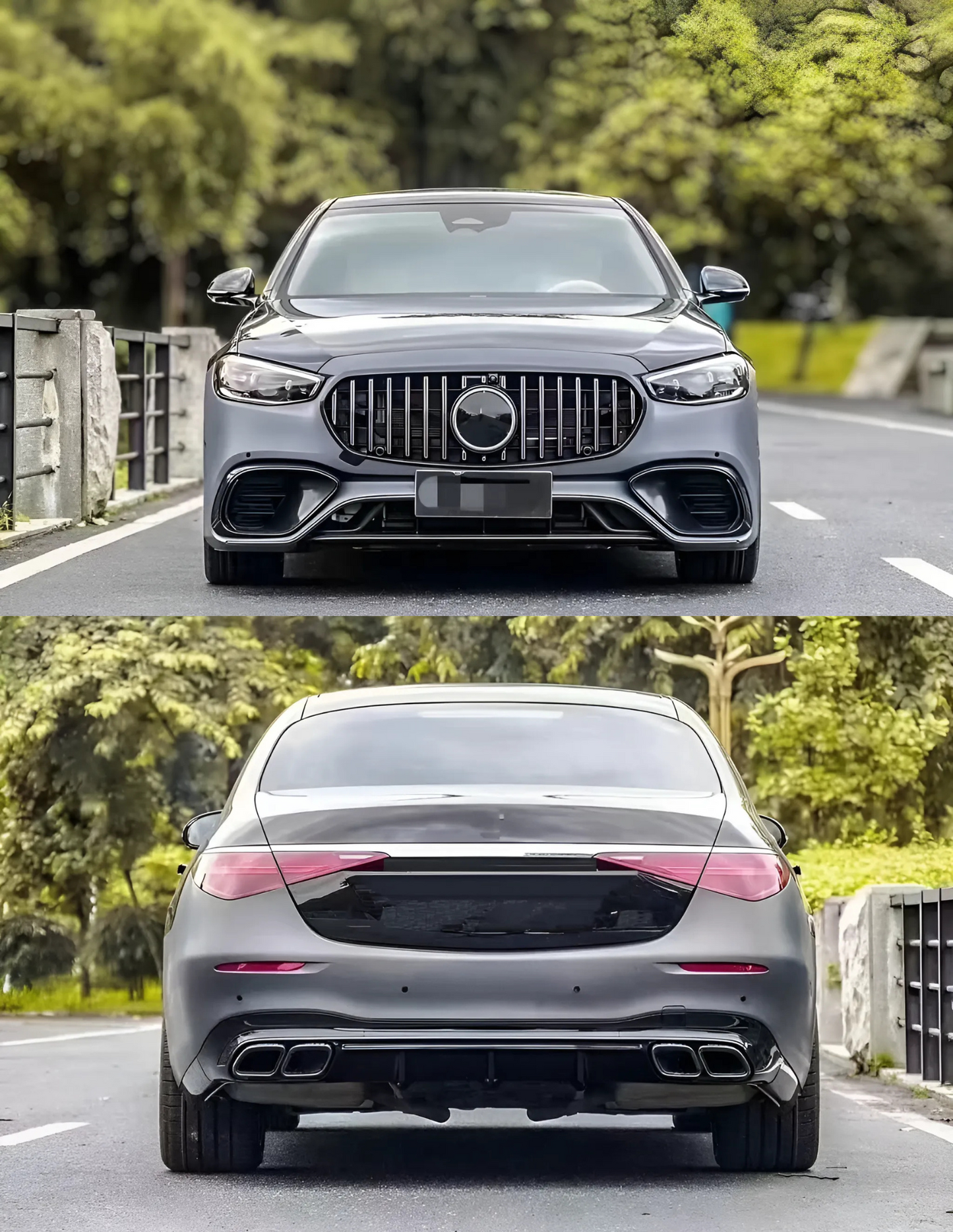 KIT Paraurti anteriore + Paraurti posteriore S63 AMG Look (Classe S W223) (2020+)
