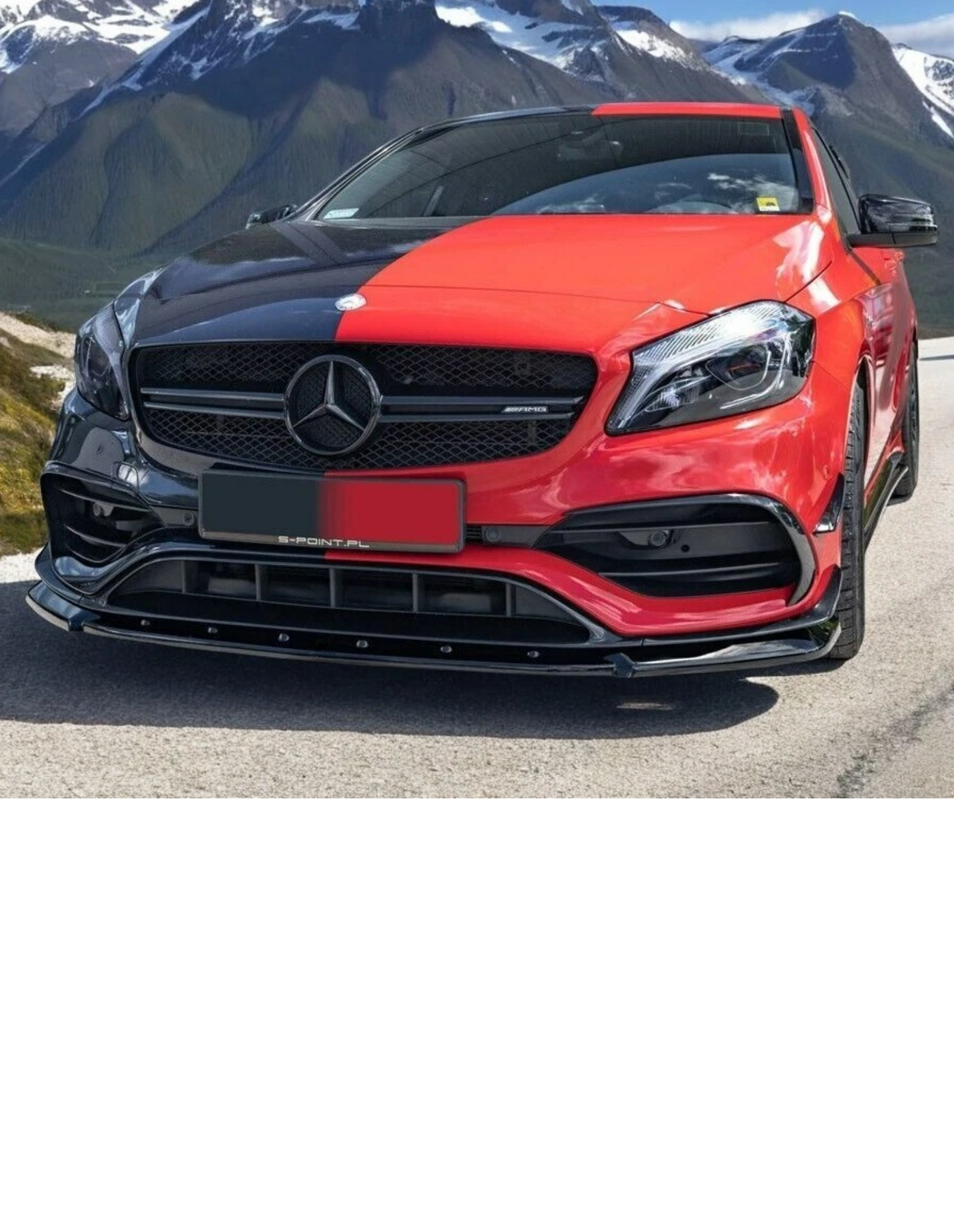 Splitter anteriore A45 AMG Look (Classe A W176)
