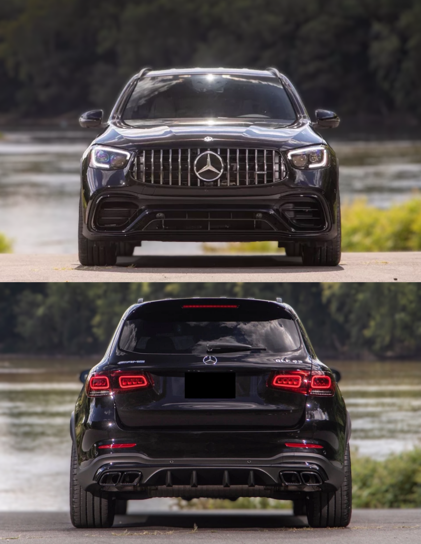 KIT Paraurti anteriore + Paraurti posteriore GLC63 AMG Look (GLC X253) (2020+)